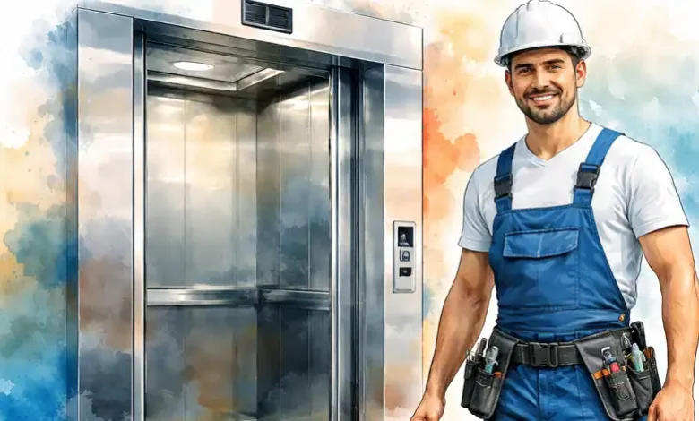 فني مصاعد محترف الحل الامثل لصيانة المصاعد بأعلى جودة